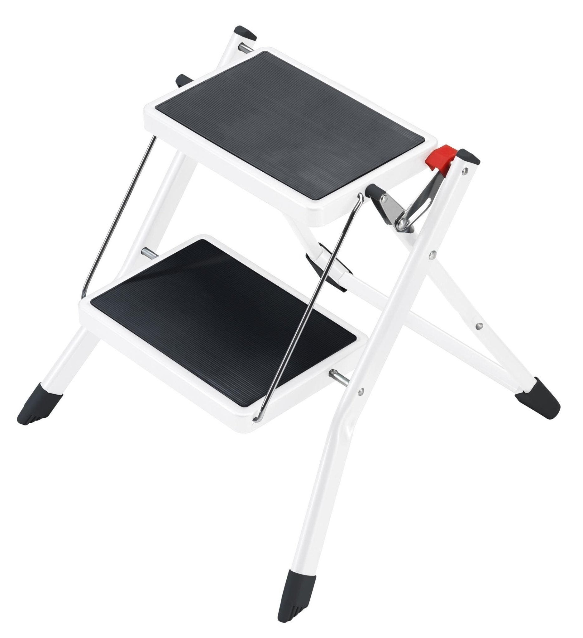 Hailo 4310 - 001 - Taburete de acero MK60 StandardLine Blanco (2 peldaños) - Ferrotecnia