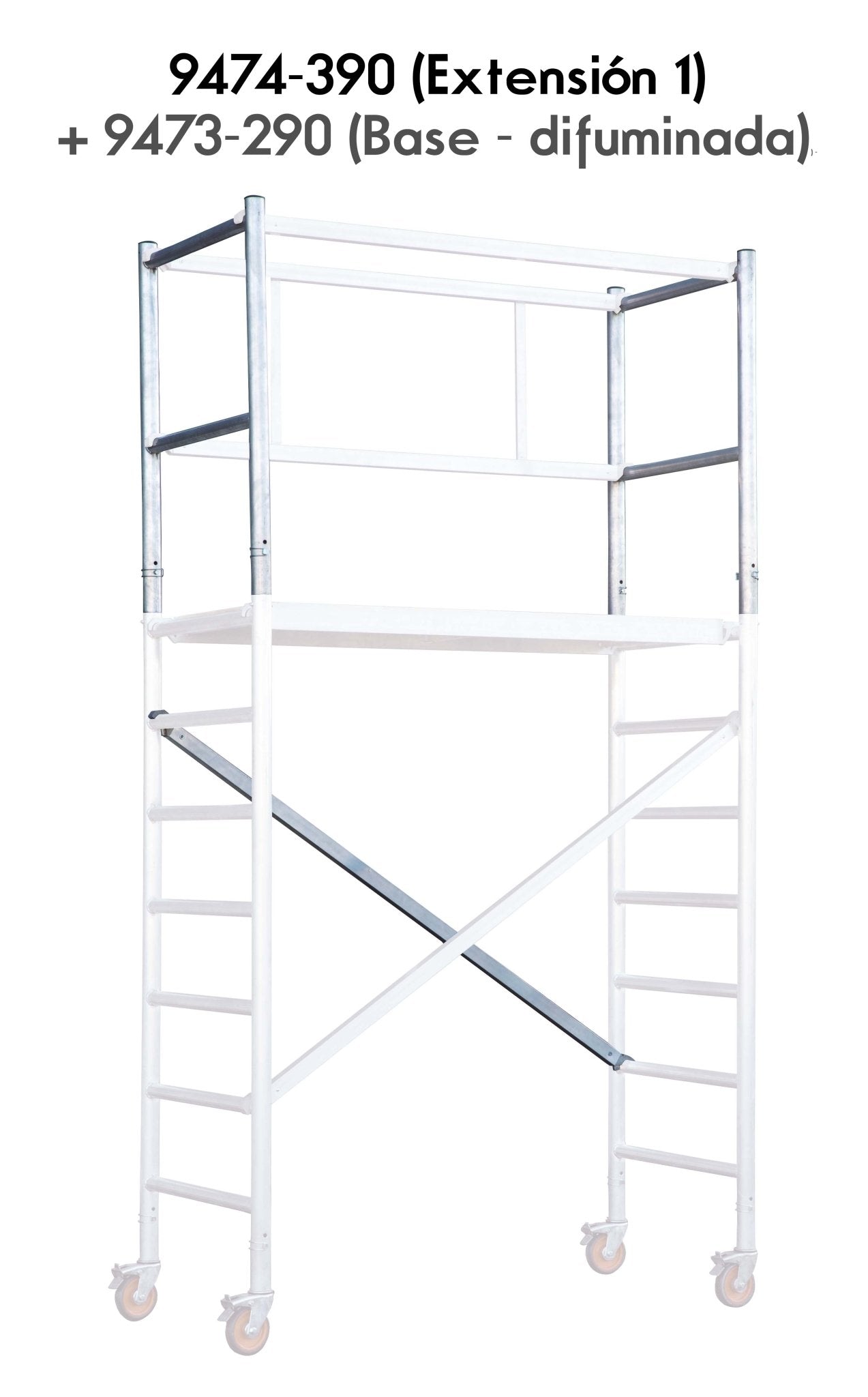 Hailo Andamio EN1004 de aluminio tubular Expert Pro - Ferrotecnia