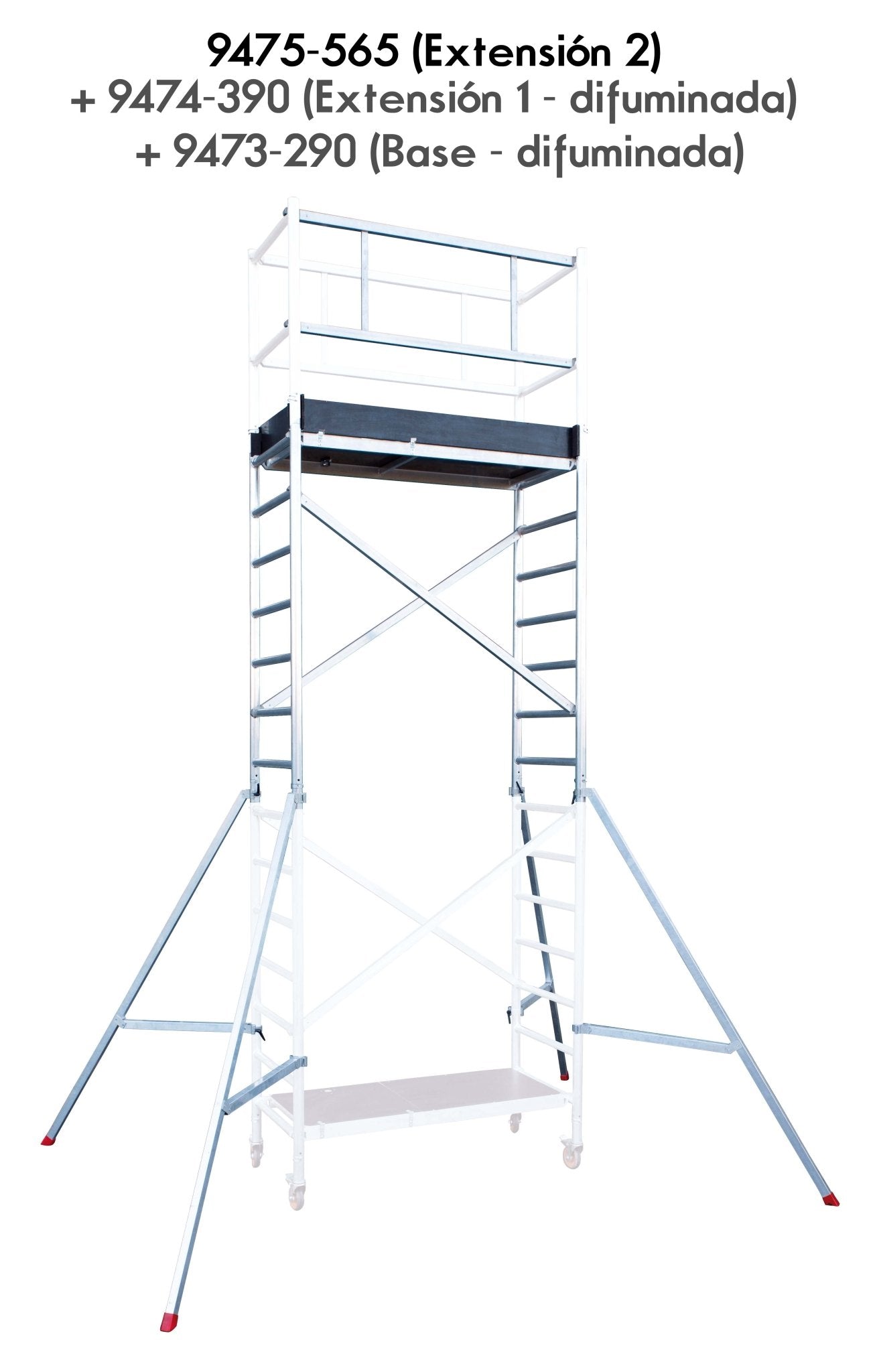 Hailo Andamio EN1004 de aluminio tubular Expert Pro - Ferrotecnia