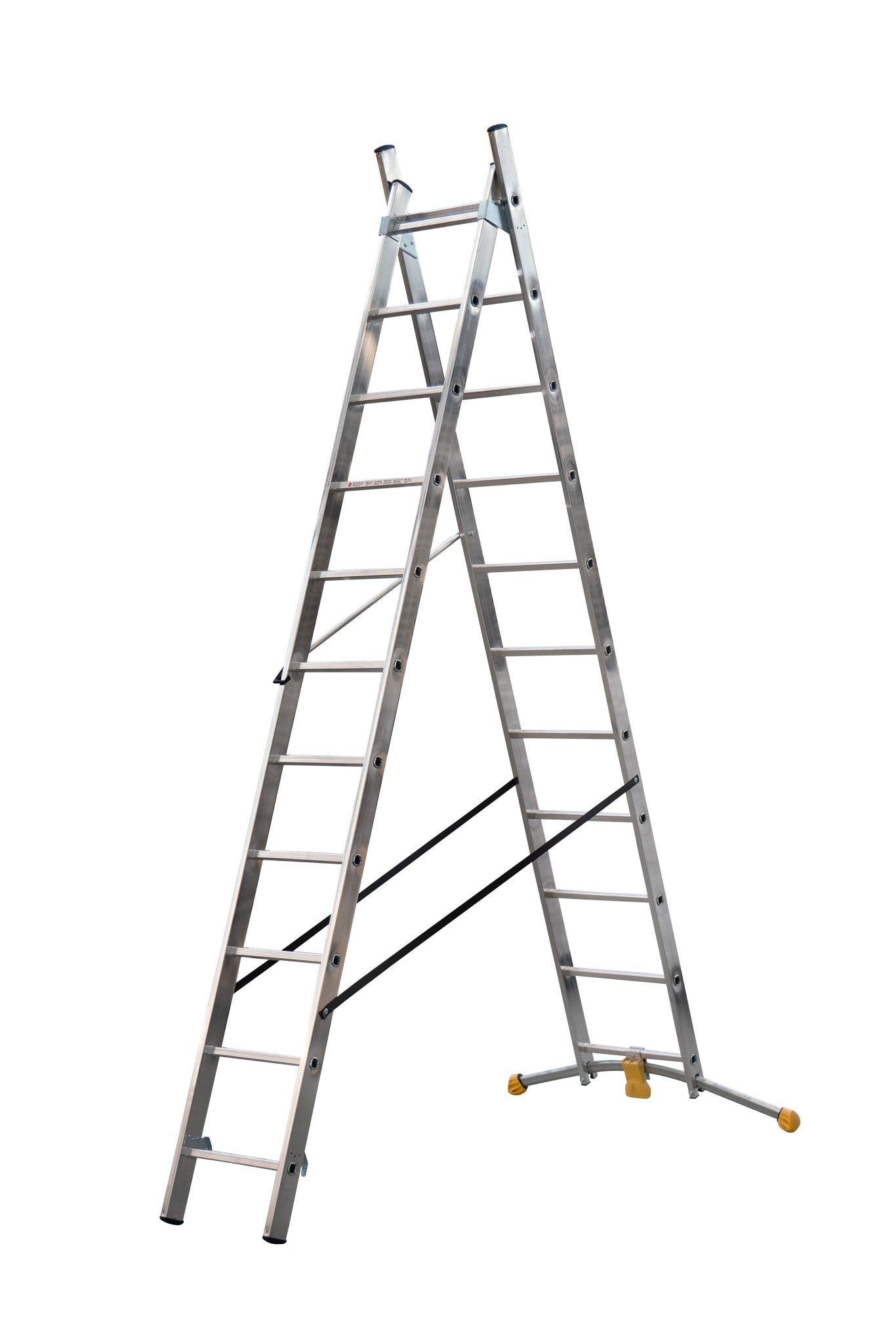 Hailo Escalera combinada de 2 tramos con estabilizador curvo HobbyLOT - Ferrotecnia