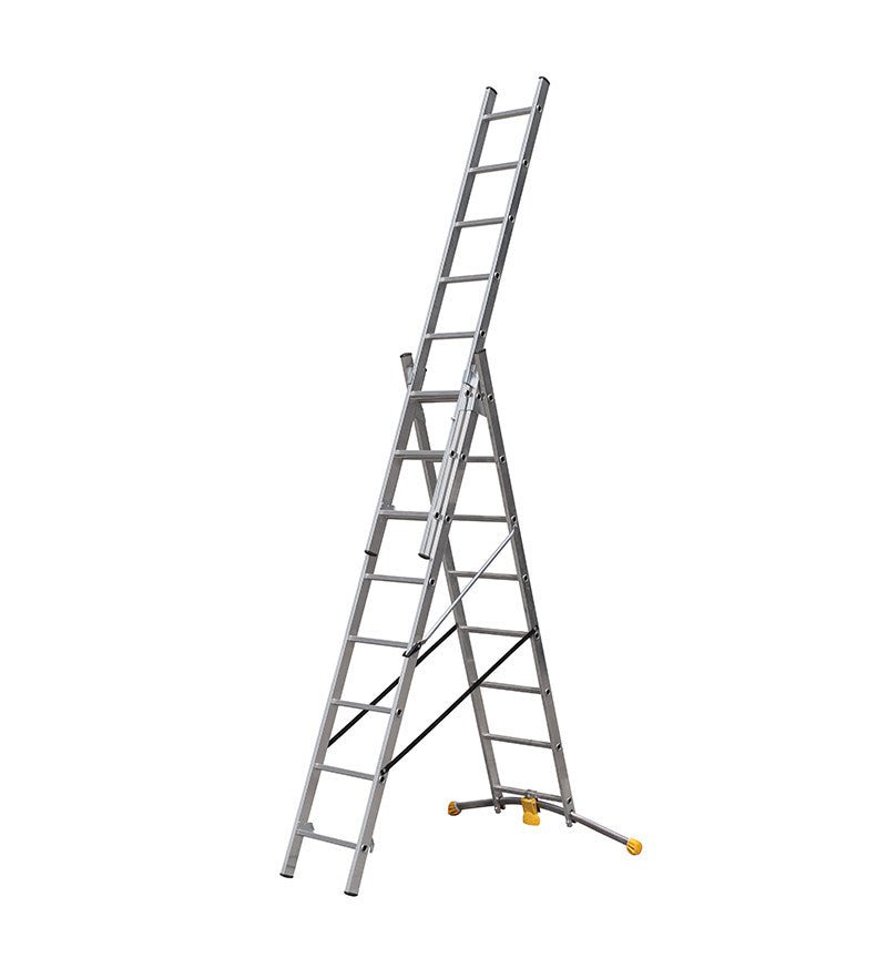 Hailo Escalera combinada de 3 tramos con estabilizador curvo HobbyLOT - Ferrotecnia