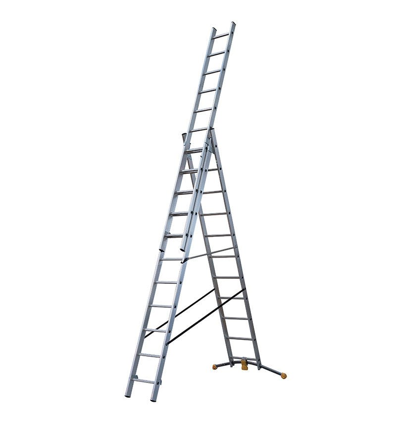 Hailo Escalera combinada de 3 tramos con estabilizador curvo HobbyLOT - Ferrotecnia