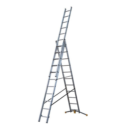 Hailo Escalera combinada de 3 tramos con estabilizador curvo HobbyLOT - Ferrotecnia