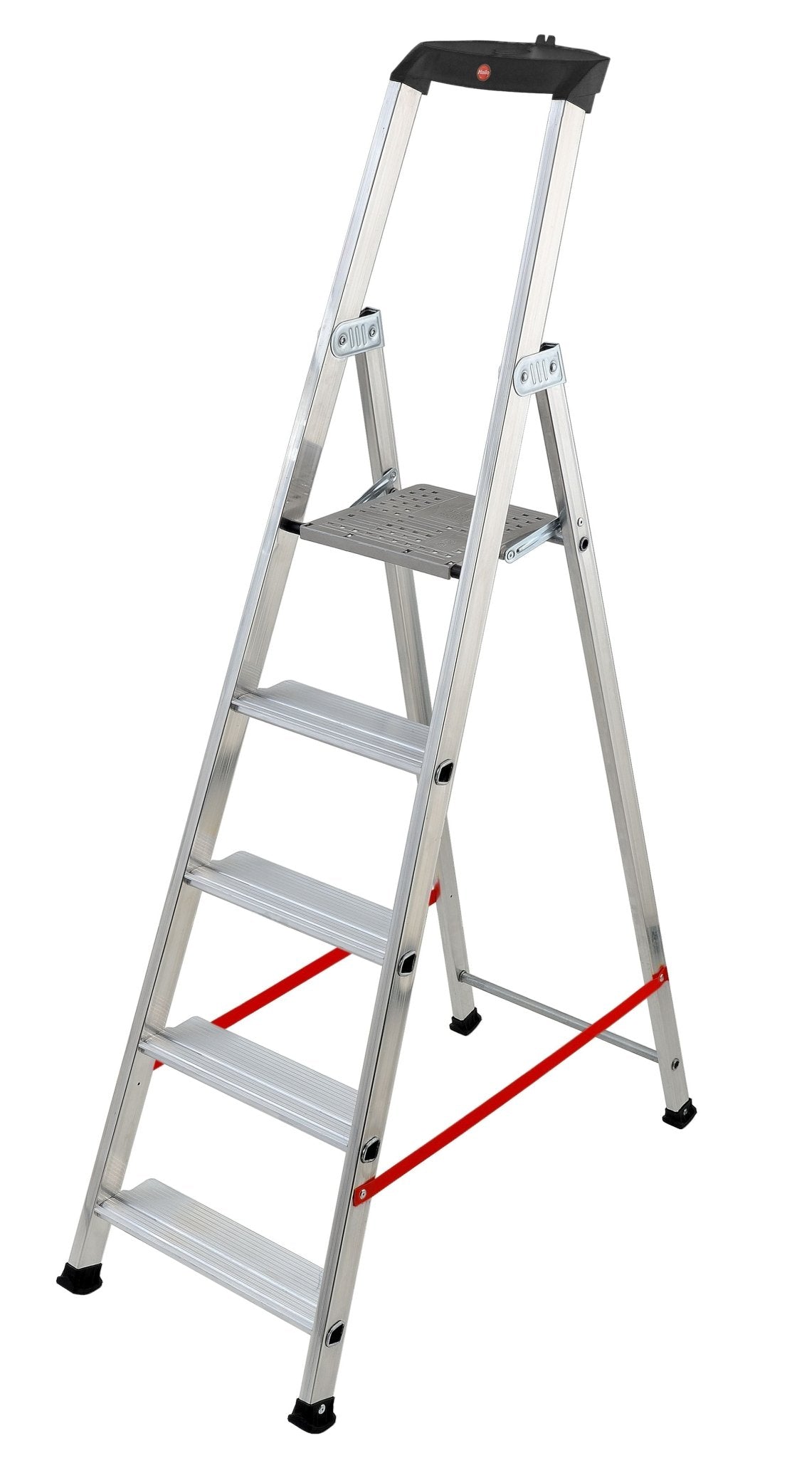 Hailo Escalera de tijera profesional con peldaño ancho Alu PRO - Ferrotecnia