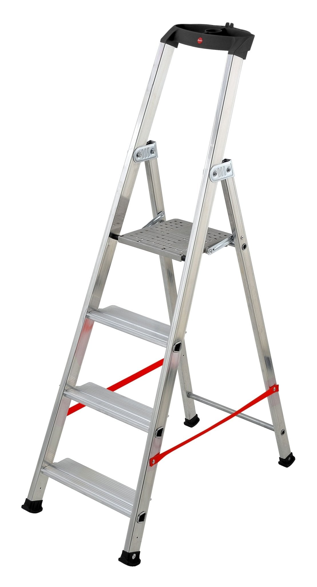 Hailo Escalera de tijera profesional con peldaño ancho Alu PRO - Ferrotecnia