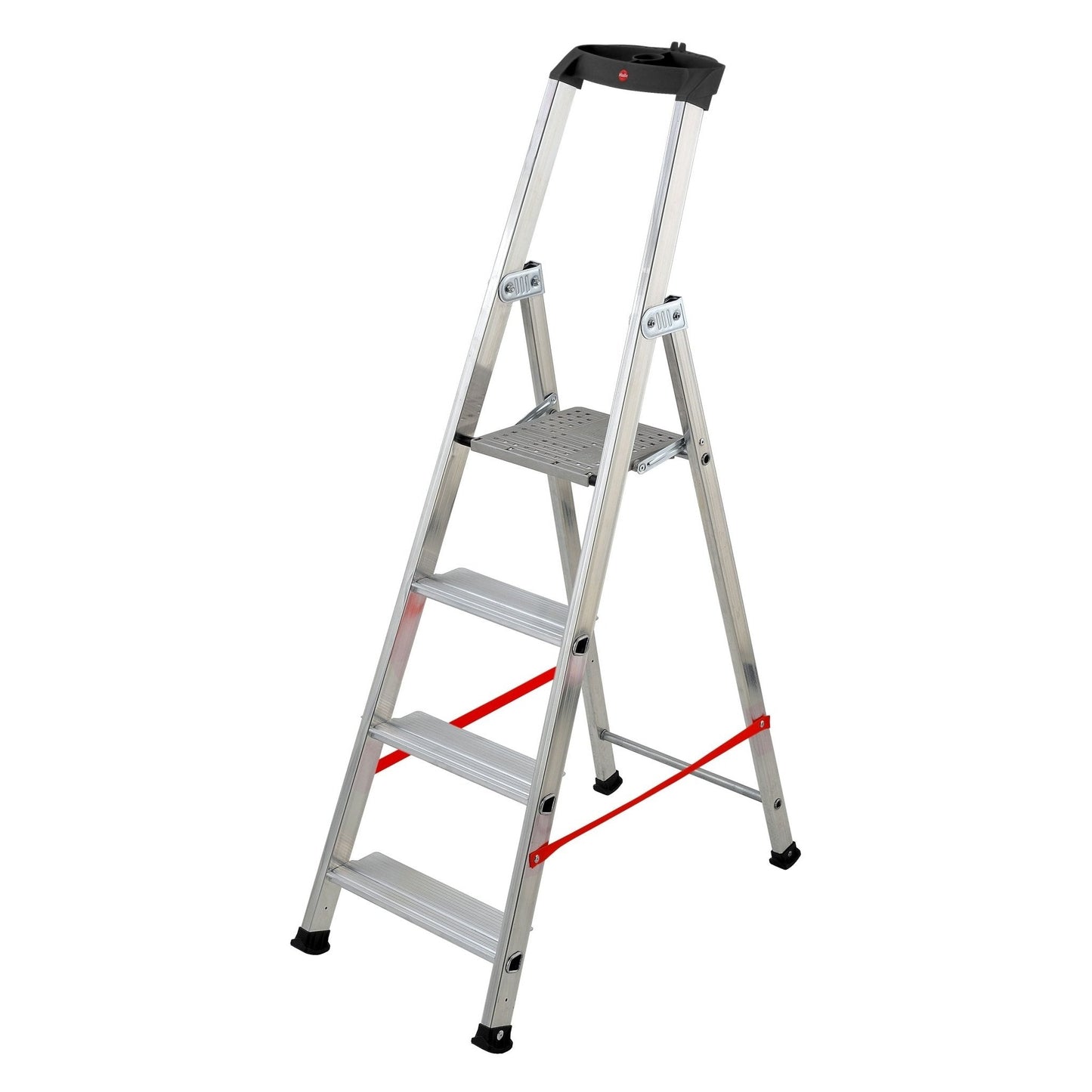 Hailo Professional Stepladder with Wide Step Alu PRO