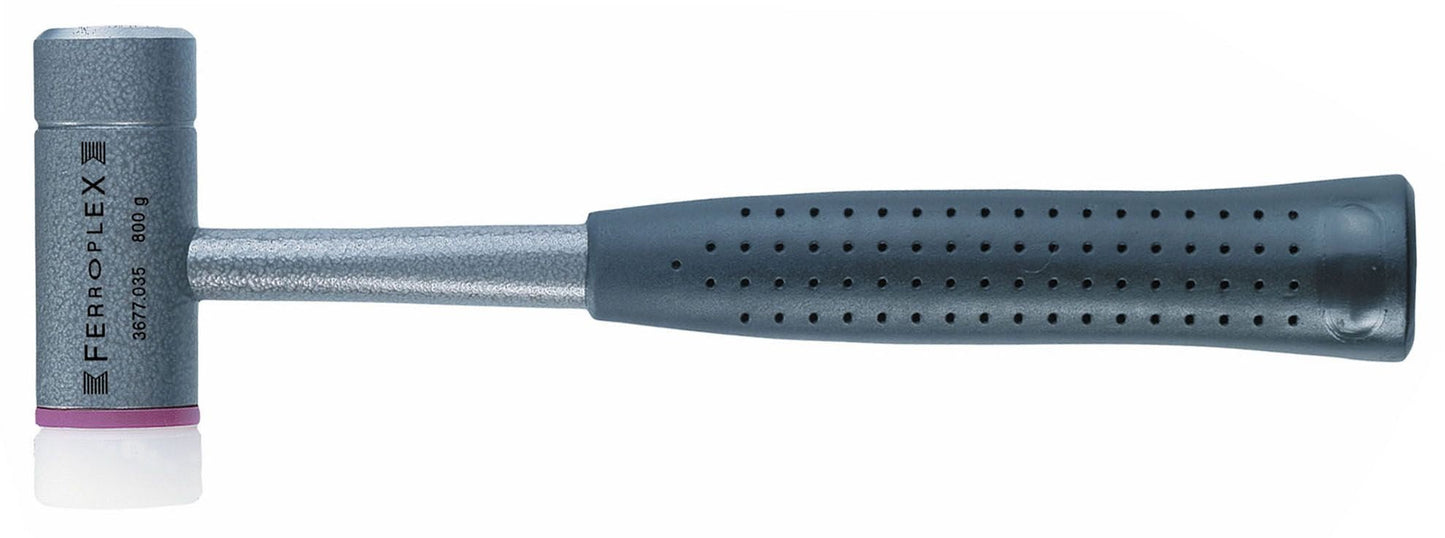 Halder Martillo combinado de acero + maza de nylon Ferroplex - Ferrotecnia