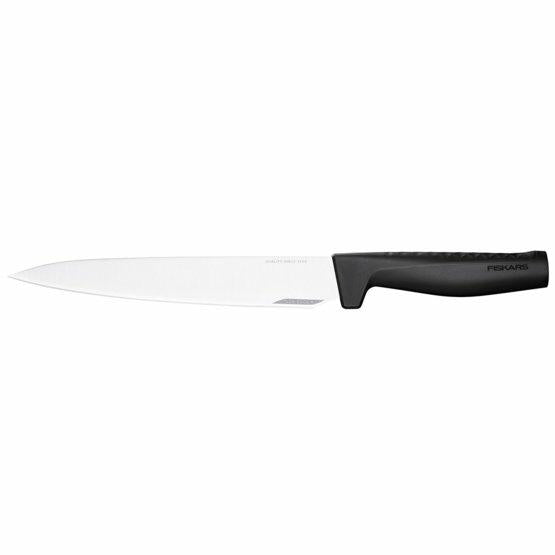 Fiskars Cuchillo para trinchar, Elegantes Design, Longitud total: 35,1 cm, Acero inoxidable/Plástico, Hard Edge, 1051760