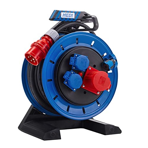 Hedi K7D2516T2 - Hedi GENERATION 7 CHAMPION three-phase cable reel, with 25 m neoprene rubber cable. x 5G2.5 (IP54)
