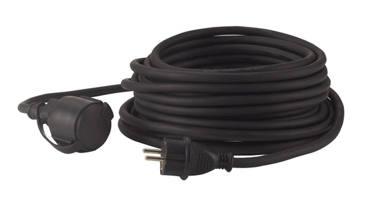 Hedi VK10N2F - Alargador Hedi 10 m. cable de goma de neopreno 3G2,5 color negro IP44 - Ferrotecnia