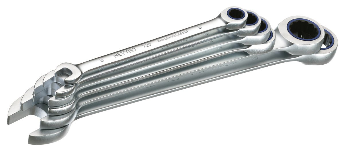 HEYTEC 50720600080 - Juego llaves combinadas con carraca K 50720 - 6 - M - Ferrotecnia