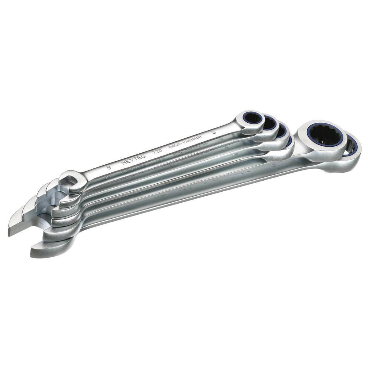 HEYTEC 50720600080 - Juego llaves combinadas con carraca K 50720-6-M