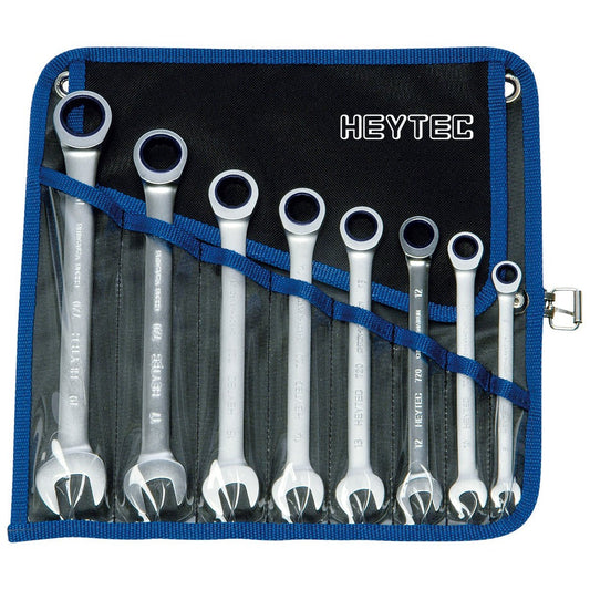 HEYTEC 50720600180 - Juego llaves combinadas con carraca R 50720-6-M