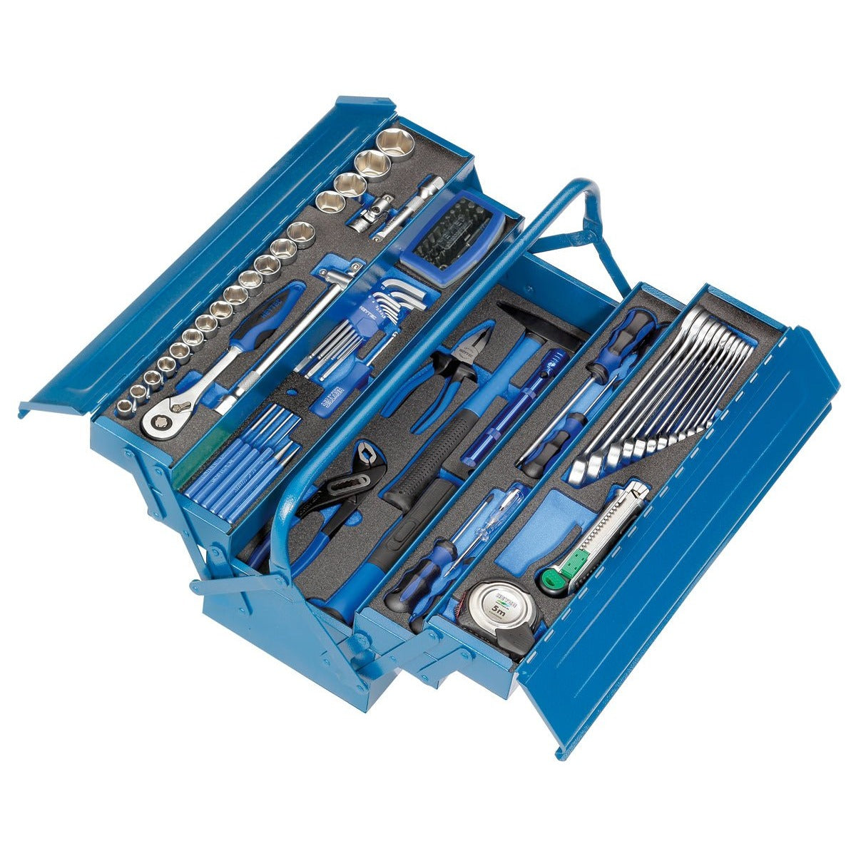 HEYTEC 50807694500 - Caja de herramientas con 96 piezas 50876-945