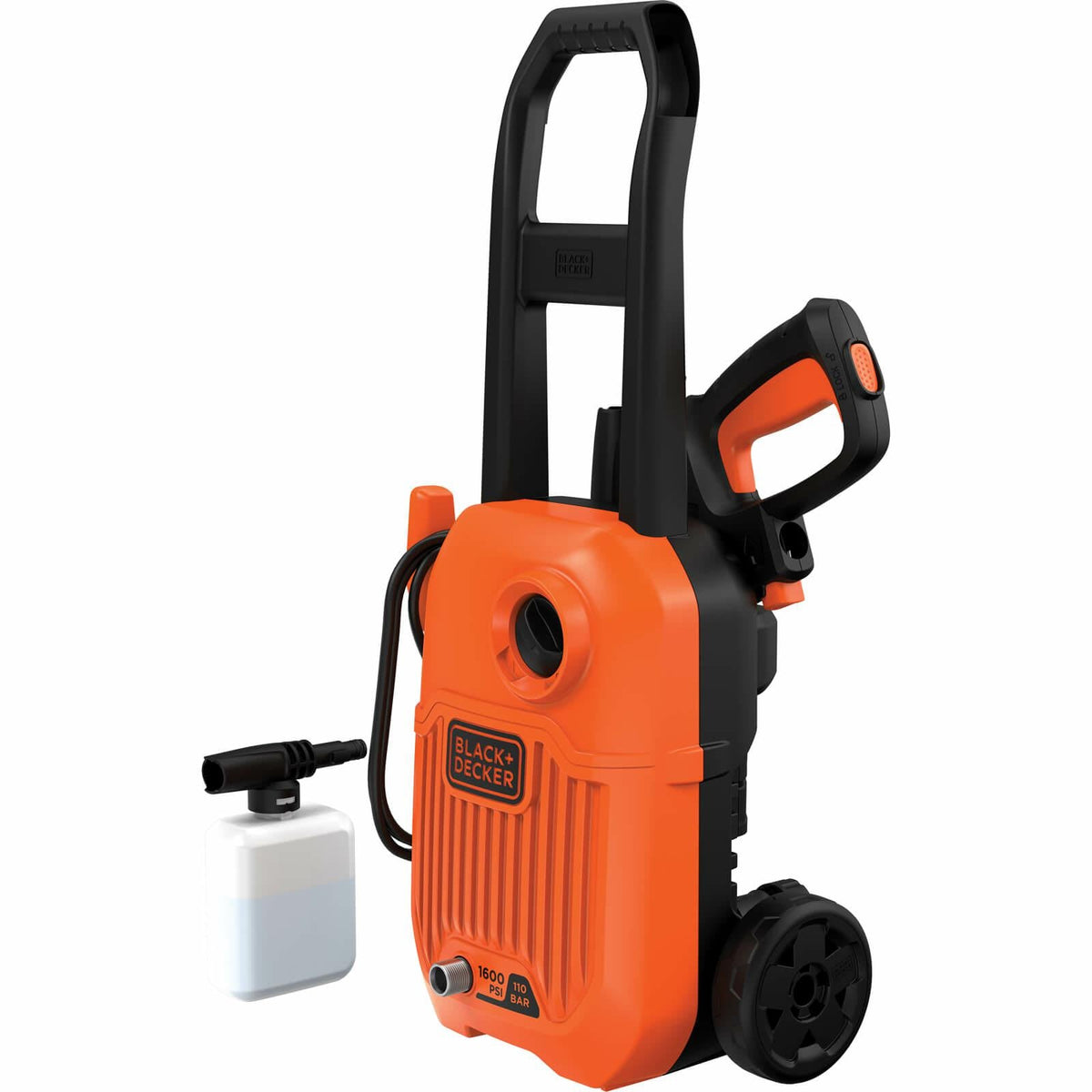 Hidrolimpiadora con cable 1300W 110 bar/1600 psi con ruedas y asa larga