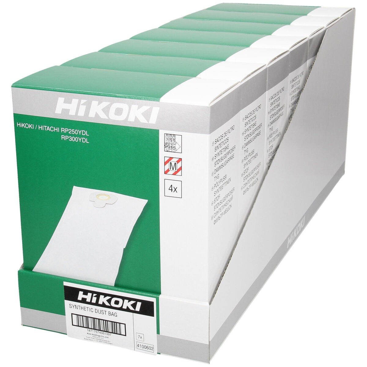 Hikoki 4100602 - 4 bolsas de filtro RP250YDL/RP300YDL