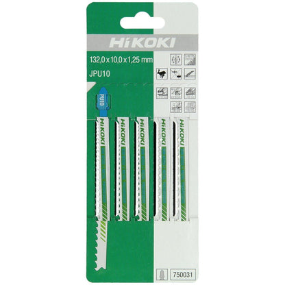 Hikoki 750031 - 5 hojas de sierra de calar madera+metal BIM JPU10/T345XF