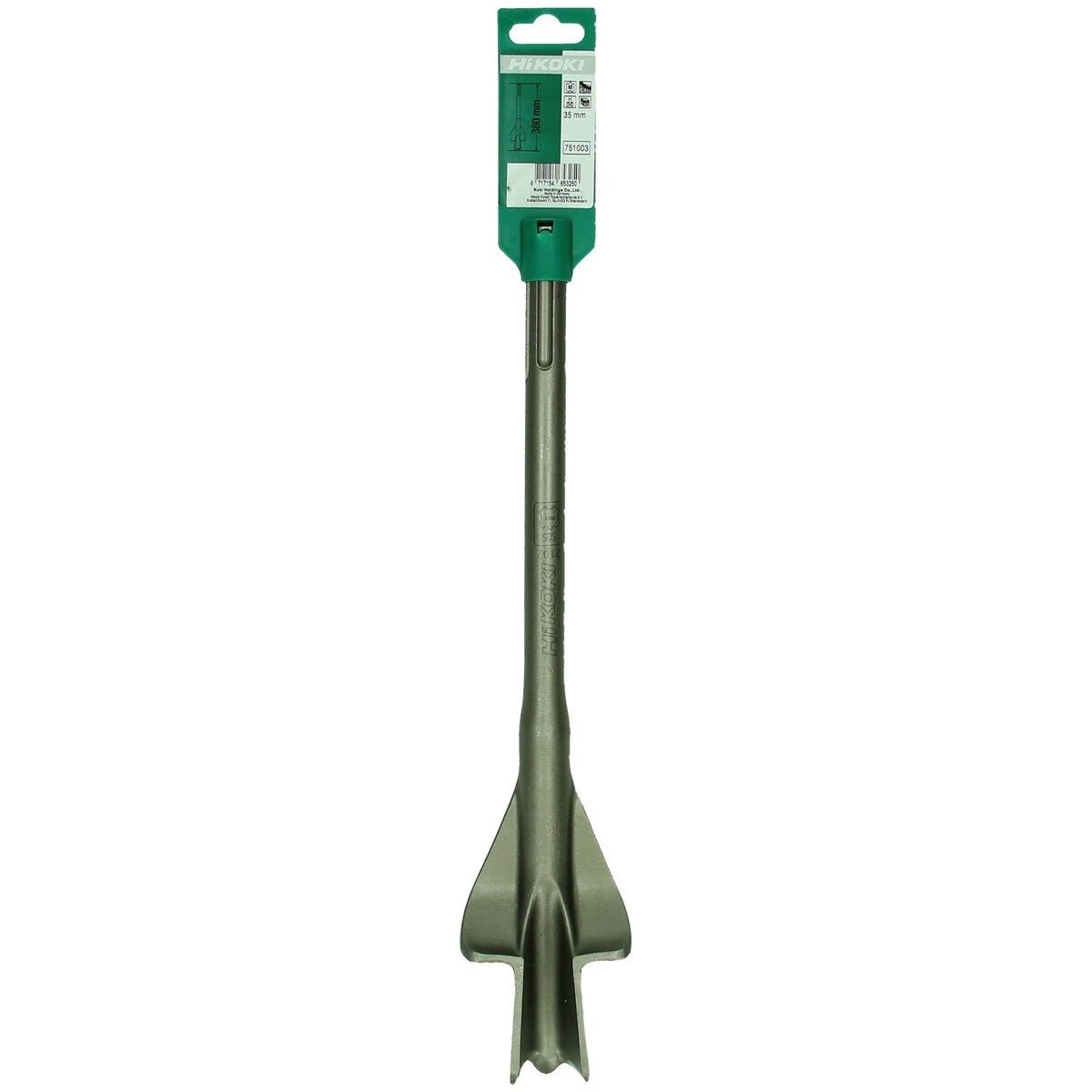 Hikoki 751003 - Cincel hueco SDS-Max 35 x 380 mm con elementos deslizantes