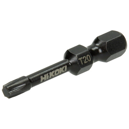 Hikoki 751182 - 3 puntas 1/4" para tornillos Torx T20, 38 mm, impacto