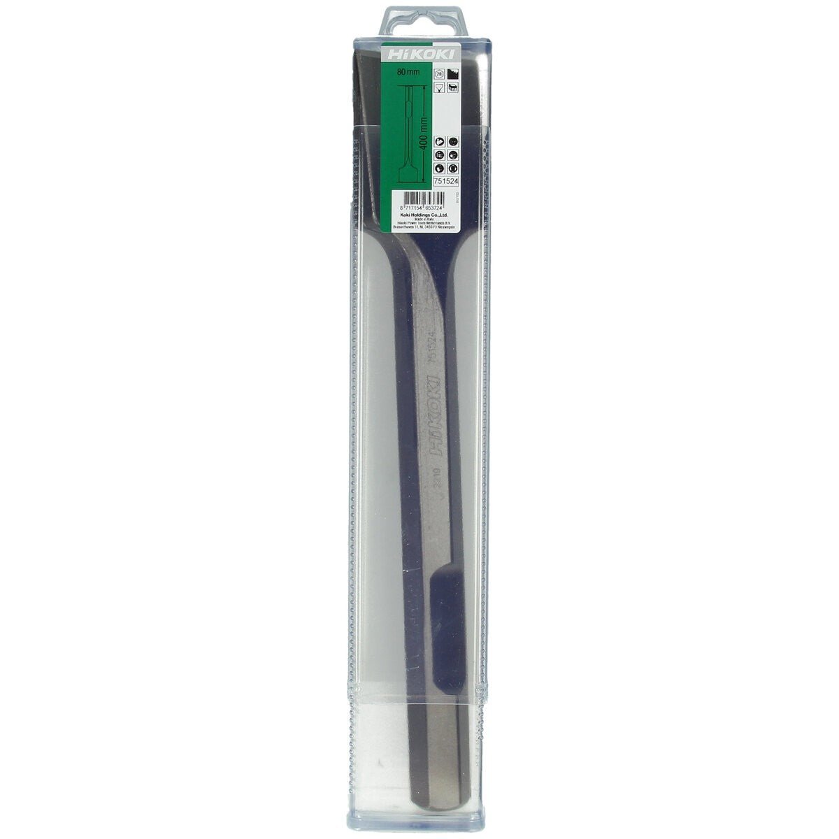 Hikoki 751524 - Cincel de pala 28 mm hexagonal 80 x 400 mm