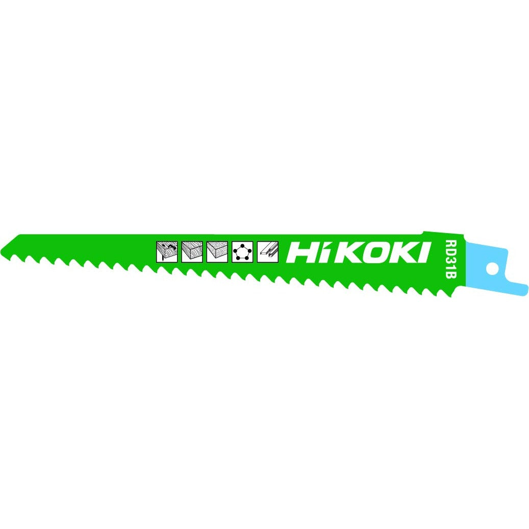 Hikoki 752025 - 5 hojas de sierra de sable para madera+metal BIM RD31B/S611DF
