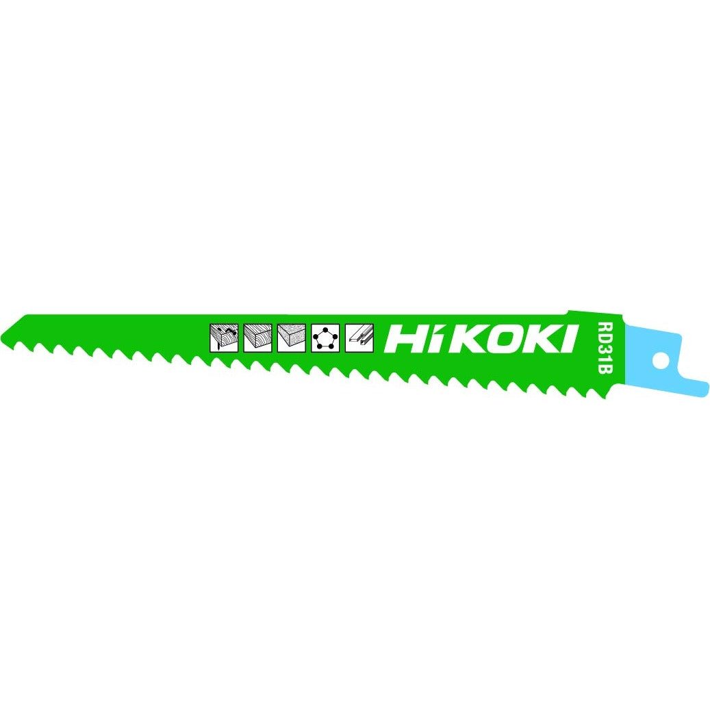 Hikoki 752025 - 5 hojas de sierra de sable para madera+metal BIM RD31B/S611DF - Ferrotecnia