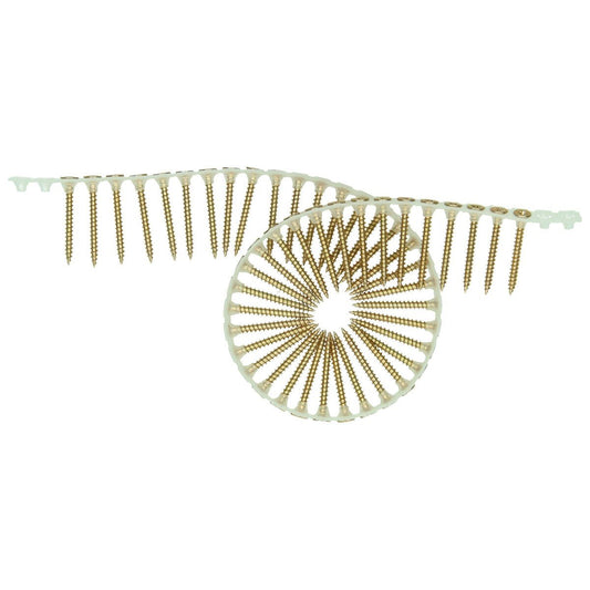 Hikoki 754635 - 1000 tornillos para aglomerado PH2, 4,0 x 35 mm, zincado amarillo - Lote de 1000 uds