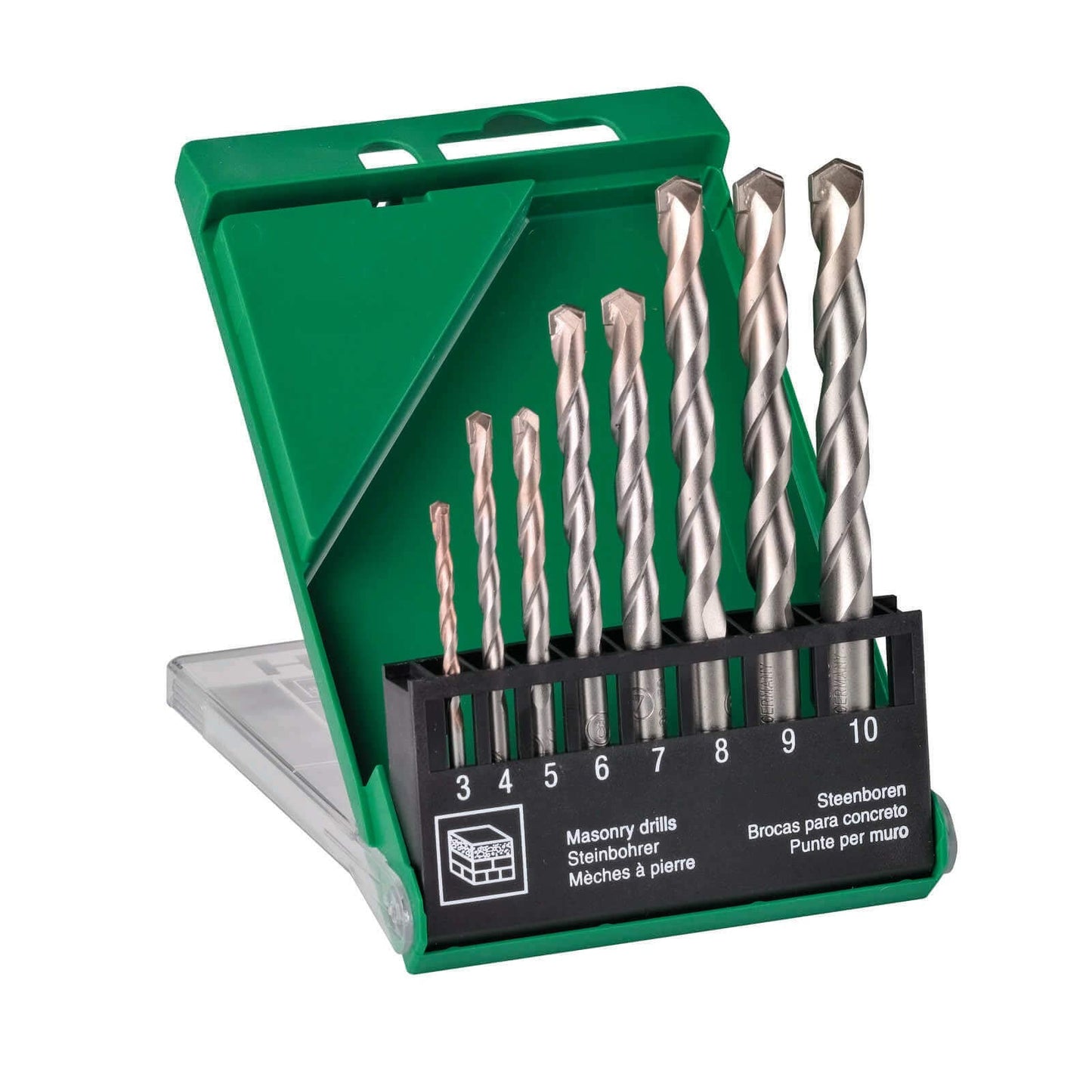 Hikoki 780899 - Juego de 8 brocas cilíndricas para hormigón 3-10 mm