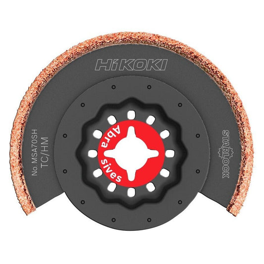 Hikoki 782760 - Hoja multiherramienta abrasiva TC STARLOCK MSA70SH