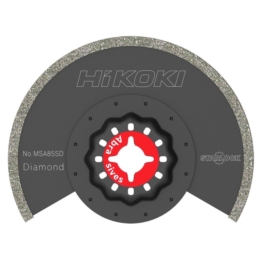 Hikoki 782762 - Hoja multiherramienta abrasiva diamante STARLOCK MSA85SD