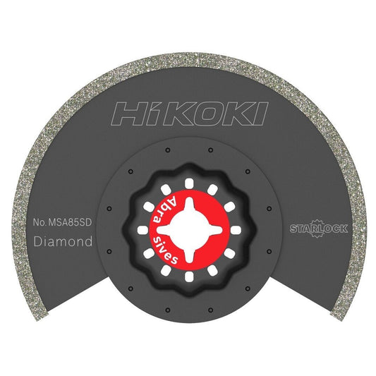 Hikoki 782762 - Hoja multiherramienta abrasiva diamante STARLOCK MSA85SD