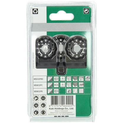 Hikoki 782793 - Juego de cuchillas multiherramienta 3 piezas; STARLOCK MSD32PBC/MSW32PC/MSM32PB