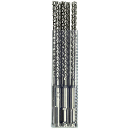 Hikoki 783306 - 10 brocas para martillo SDS-Plus con cabeza carburo (FCH) 4 cortadores 6 x 100/165 mm