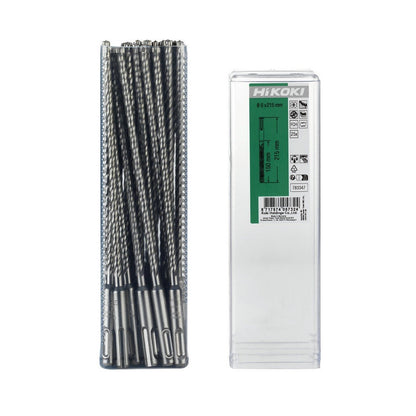 Hikoki 783342 - 25 brocas para martillo SDS-Plus con cabeza carburo (FCH) 4 cortadores 5 x 100/165 mm