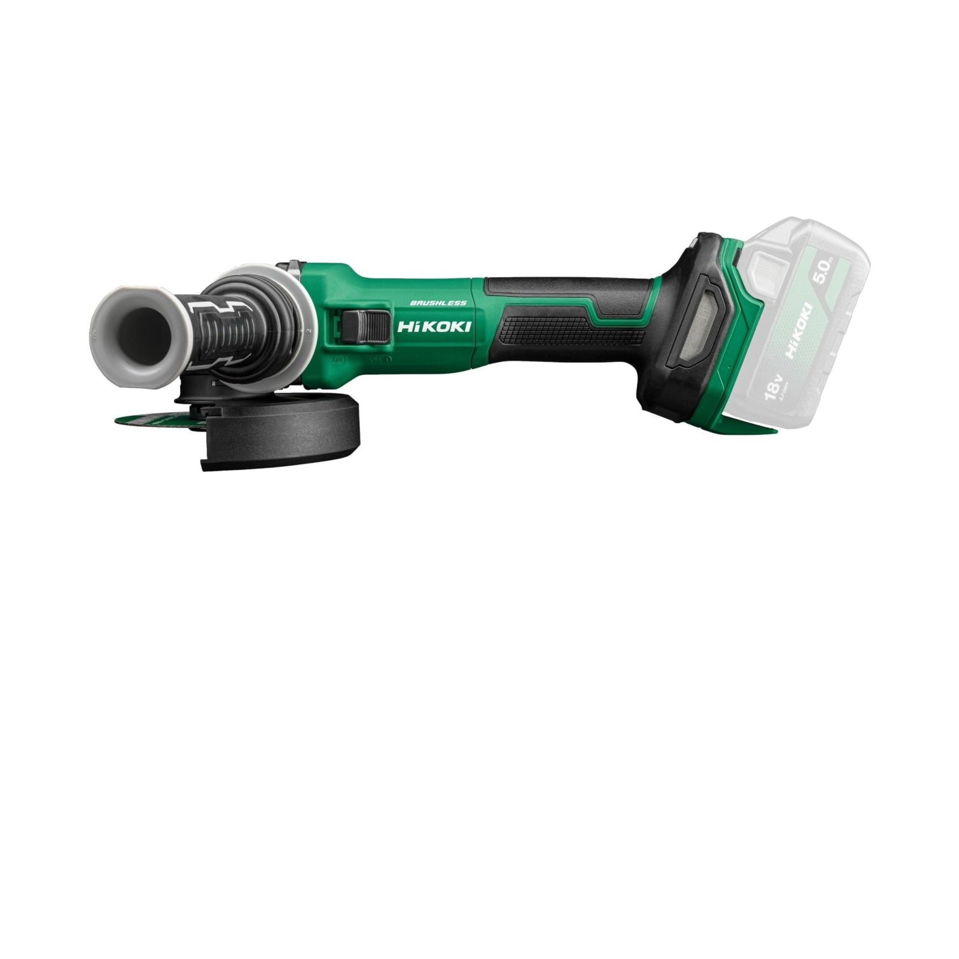 Hikoki G1813DVEW4Z - Amoladora angular de batería G1813DVE 18V 125 mm, velocidad variable, sin batería - Ferrotecnia