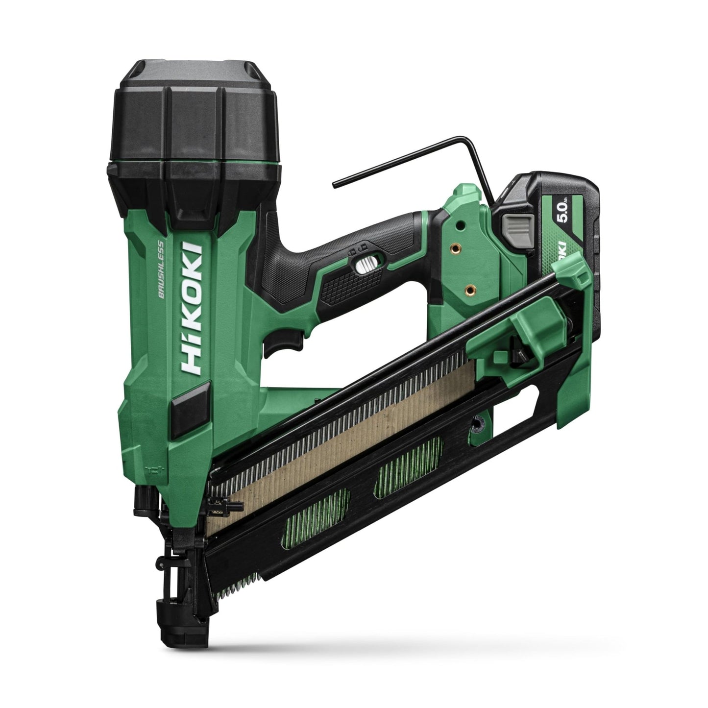 Hikoki NR1890DCAWQZ - Clavadora de batería 18V NR1890DCA 30-34°, clavos 50-90 mm, 2x5,0 Ah, maletín