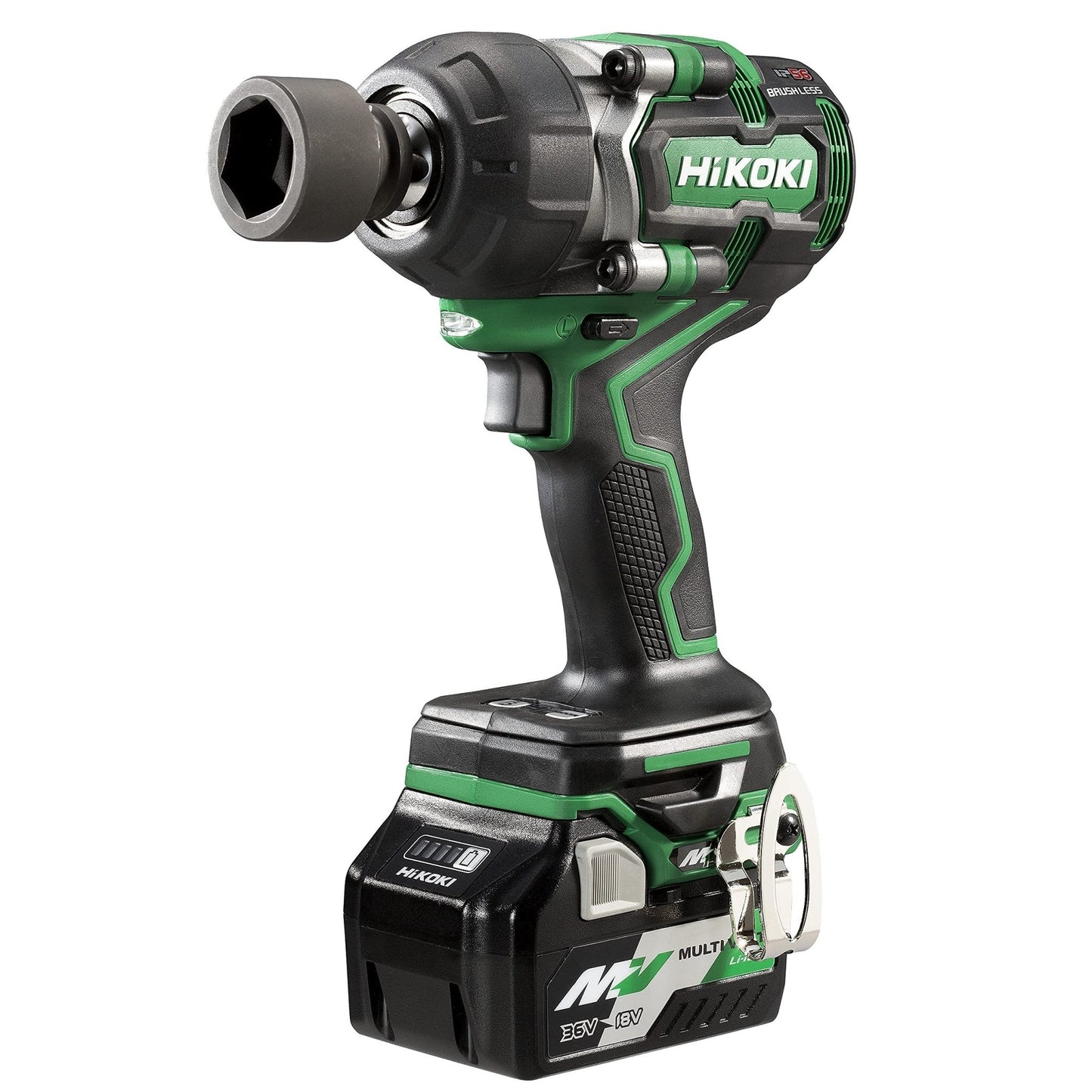 Hikoki WR36DEWRZ - Llave de impacto de batería 36 V 1/2" 770 Nm, 2 baterías 2,5 Ah y maletín - Ferrotecnia