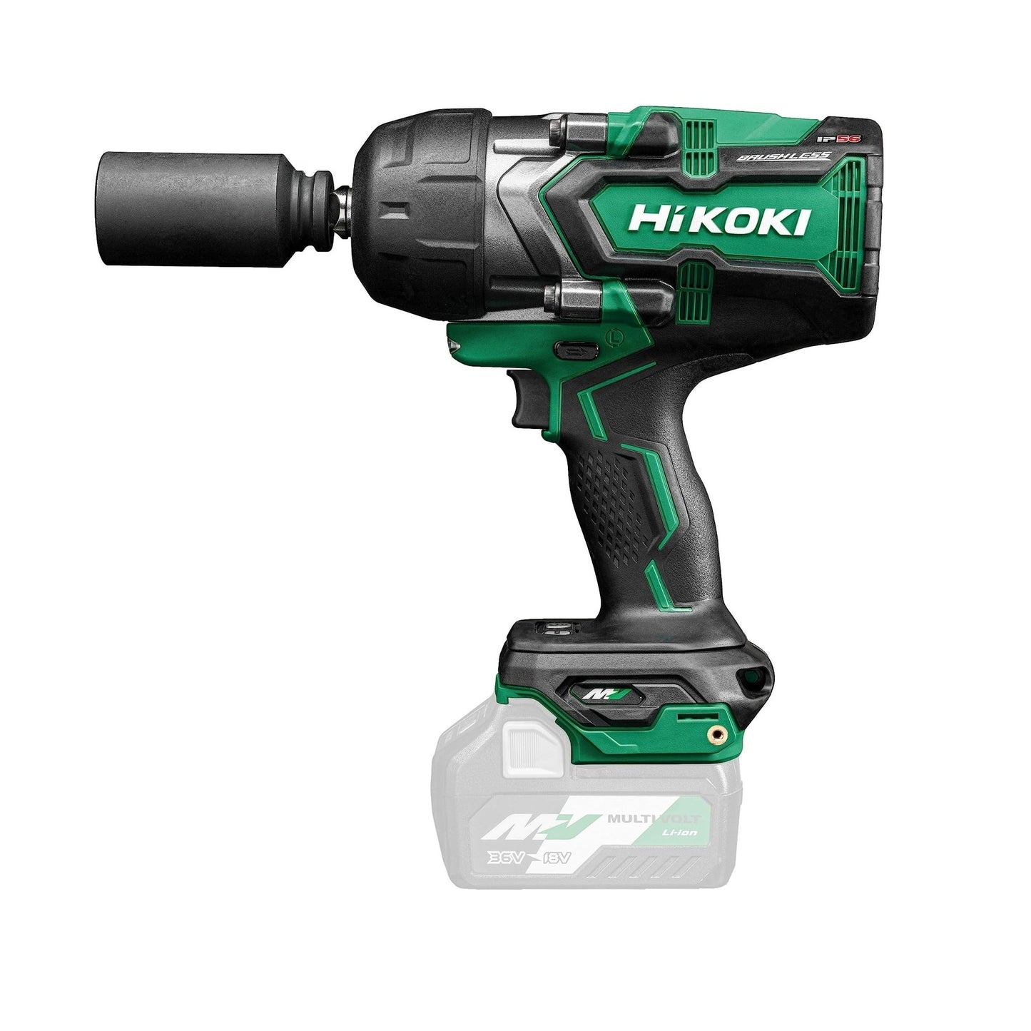 Hikoki WR36DGW4Z - Llave de impacto de batería 36 V 1/2" 1400 Nm, sin batería ni cargador - Ferrotecnia