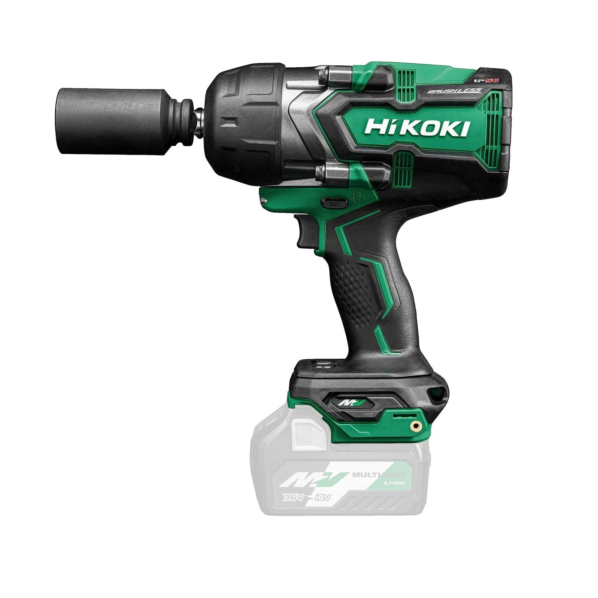 Hikoki WR36DGW4Z - Llave de impacto de batería 36 V 1/2" 1400 Nm, sin batería ni cargador - Ferrotecnia