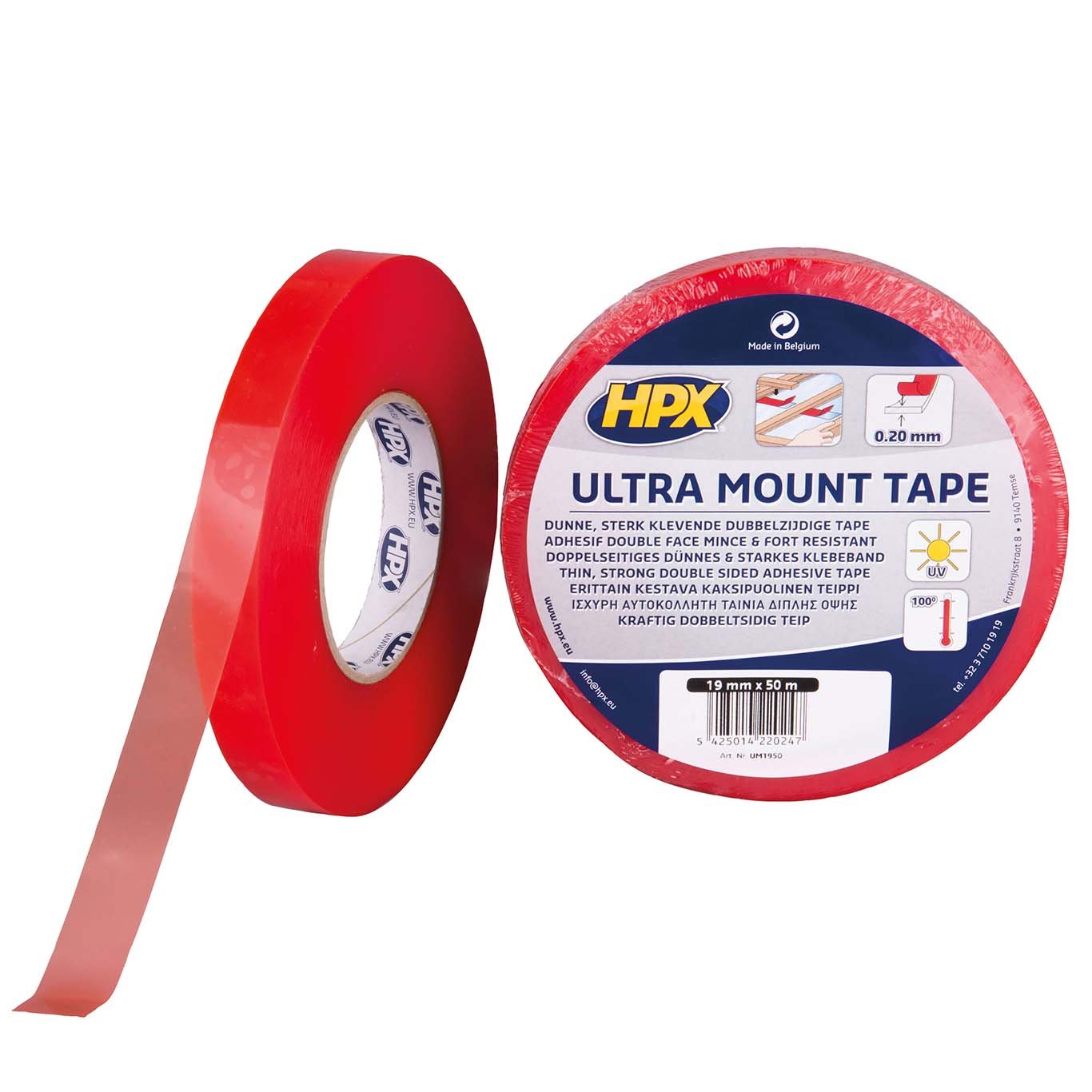 HPX - Cinta doble cara fina Ultra Mount - Ferrotecnia