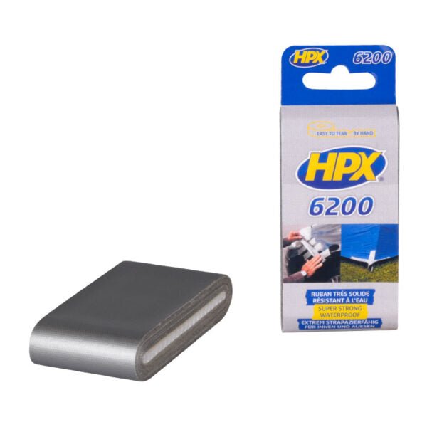 HPX CS4805 - Cinta americana Premium Plus 6200 en formato de bolsillo Plata (48mm x 5m) - Ferrotecnia
