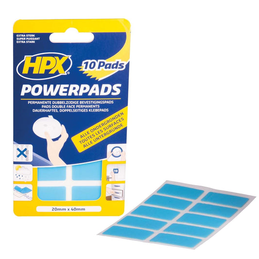 HPX PA2040 - Pack of 10 Powerpads double-sided adhesive pads