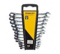 STANLEY STMT82847-0 - Juego de 12 llaves de trinquete rectas Stanley