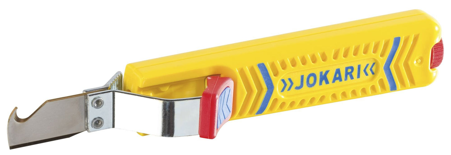 Jokari J10280 - Cuchillo pelacables Secura Nº 28H con cuchilla en forma de gancho (Ø 8 - 28 mm) - Ferrotecnia