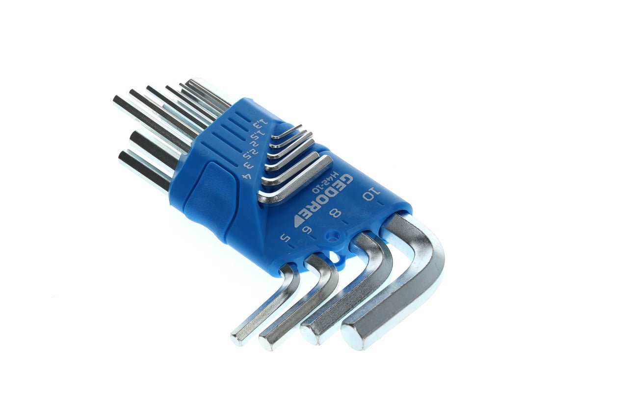 Juego de 10 llaves Allen 1,3-10 mm en soporte - Ferrotecnia