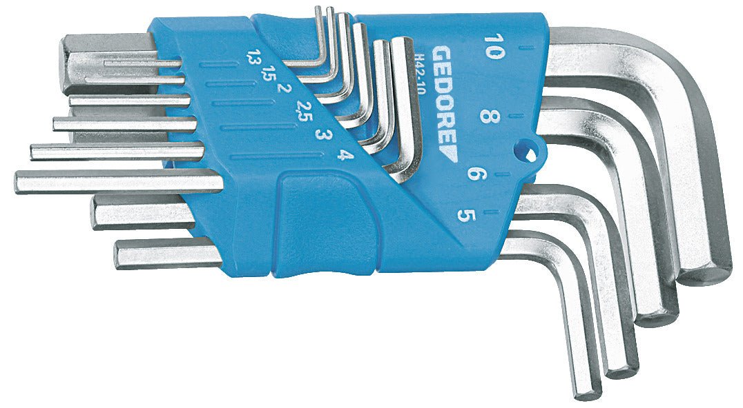 Juego de 10 llaves Allen 1,3-10 mm en soporte - Ferrotecnia
