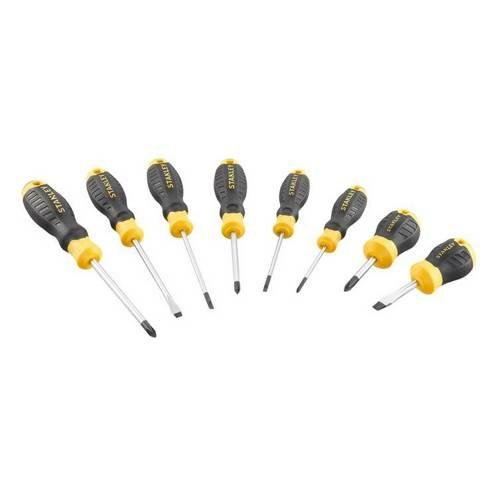 Juego de 8 destornilladores Cushion Grip: Plana y Phillips