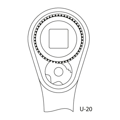Juego de vasos hexagonales de 1/4" Gedore 20 ITU-3 - Ferrotecnia