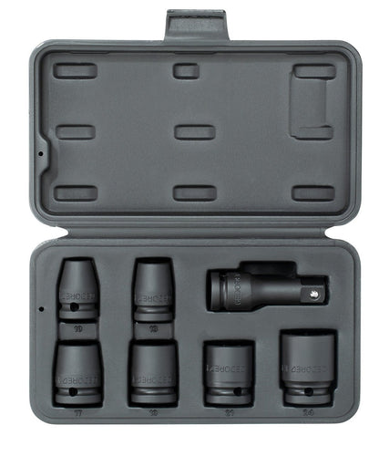 K 19-007 - Juego de vasos de impacto de 1/2", de 10 a 24 mm - Ferrotecnia