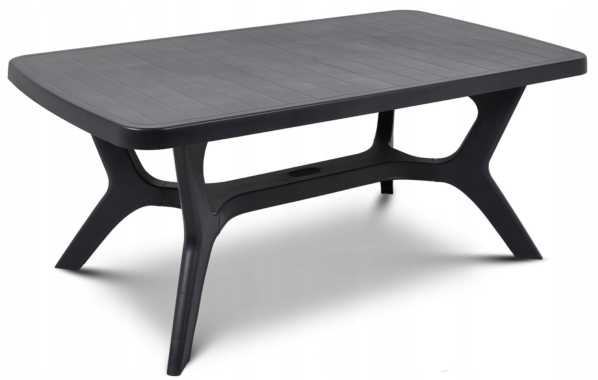 Keter - Mesa de comedor exterior Baltimore de hasta 6 plazas, Color grafito